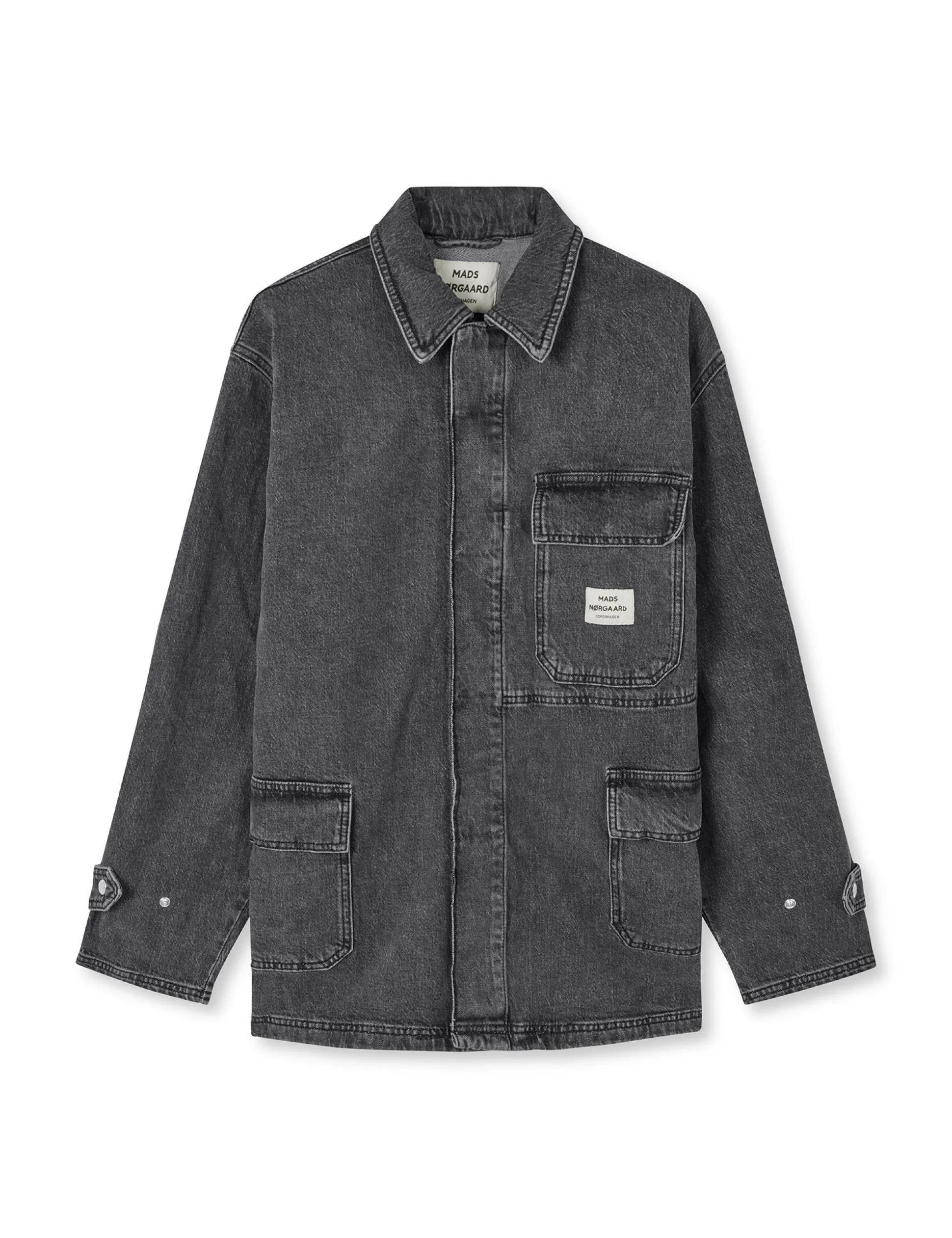 Black Denim Johnny Jacket