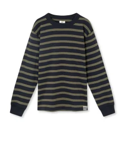 Cotton Jersey Stripe Carlito Tee LS