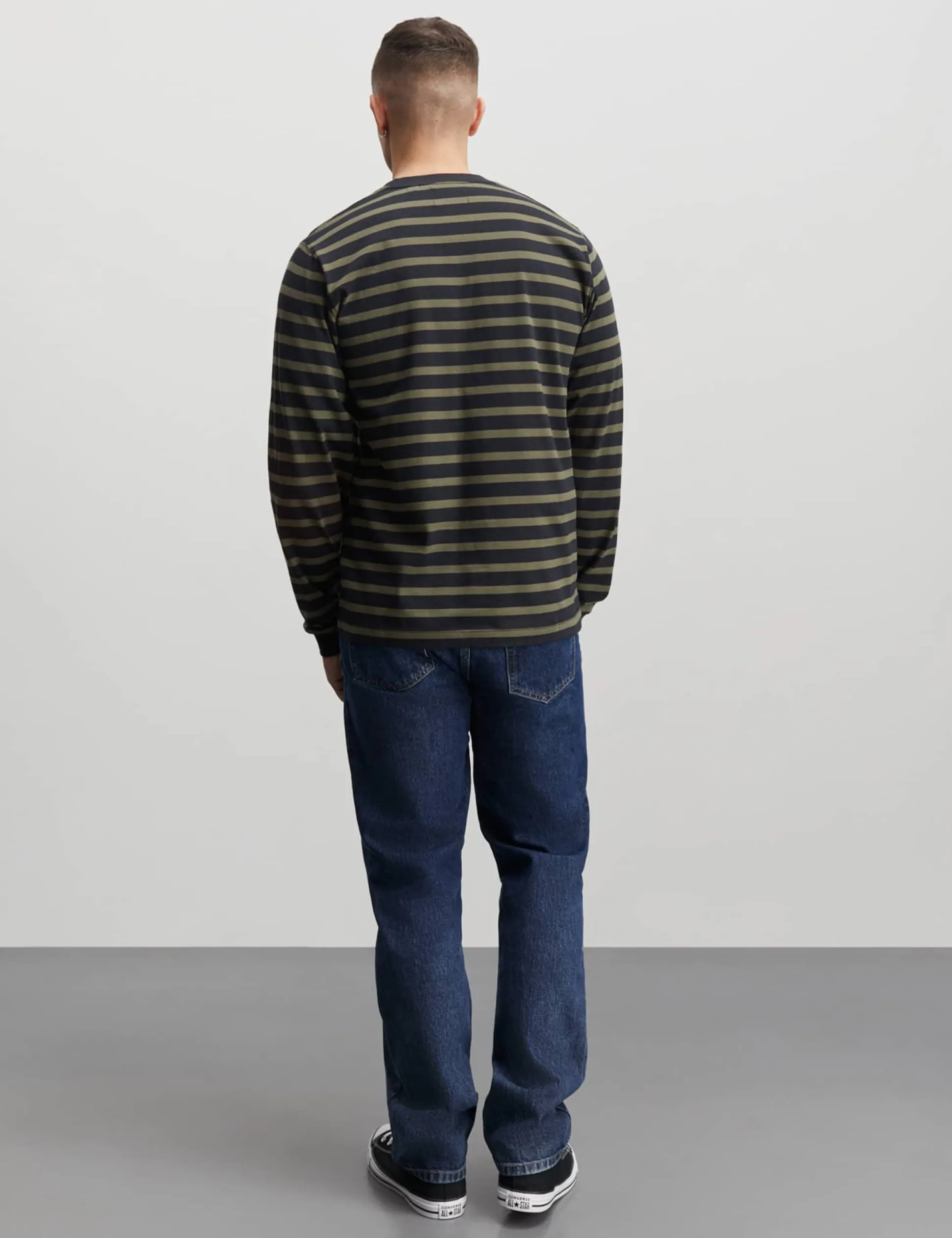 Cotton Jersey Stripe Frode Tee LS