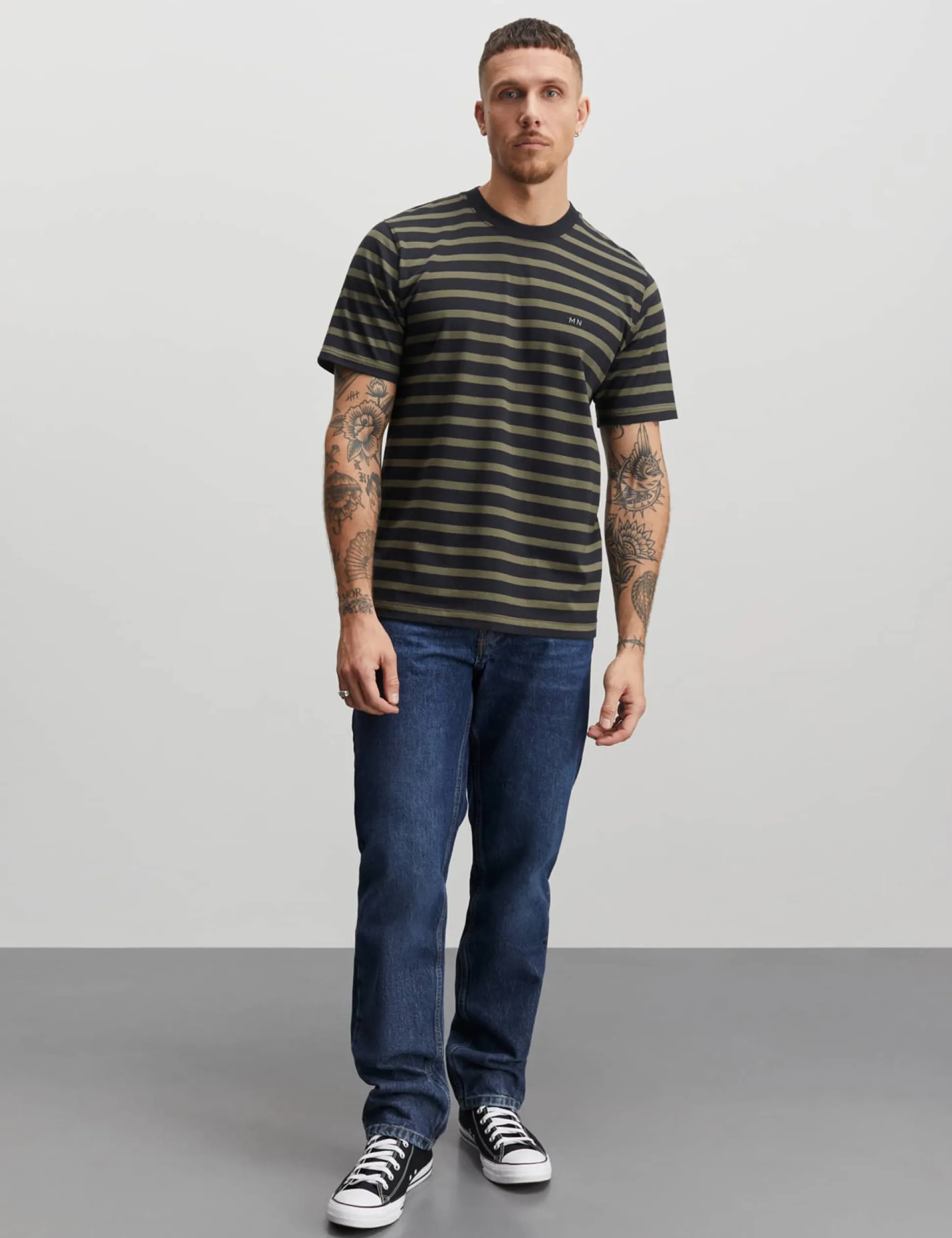 Cotton Jersey Stripe Frode Tee