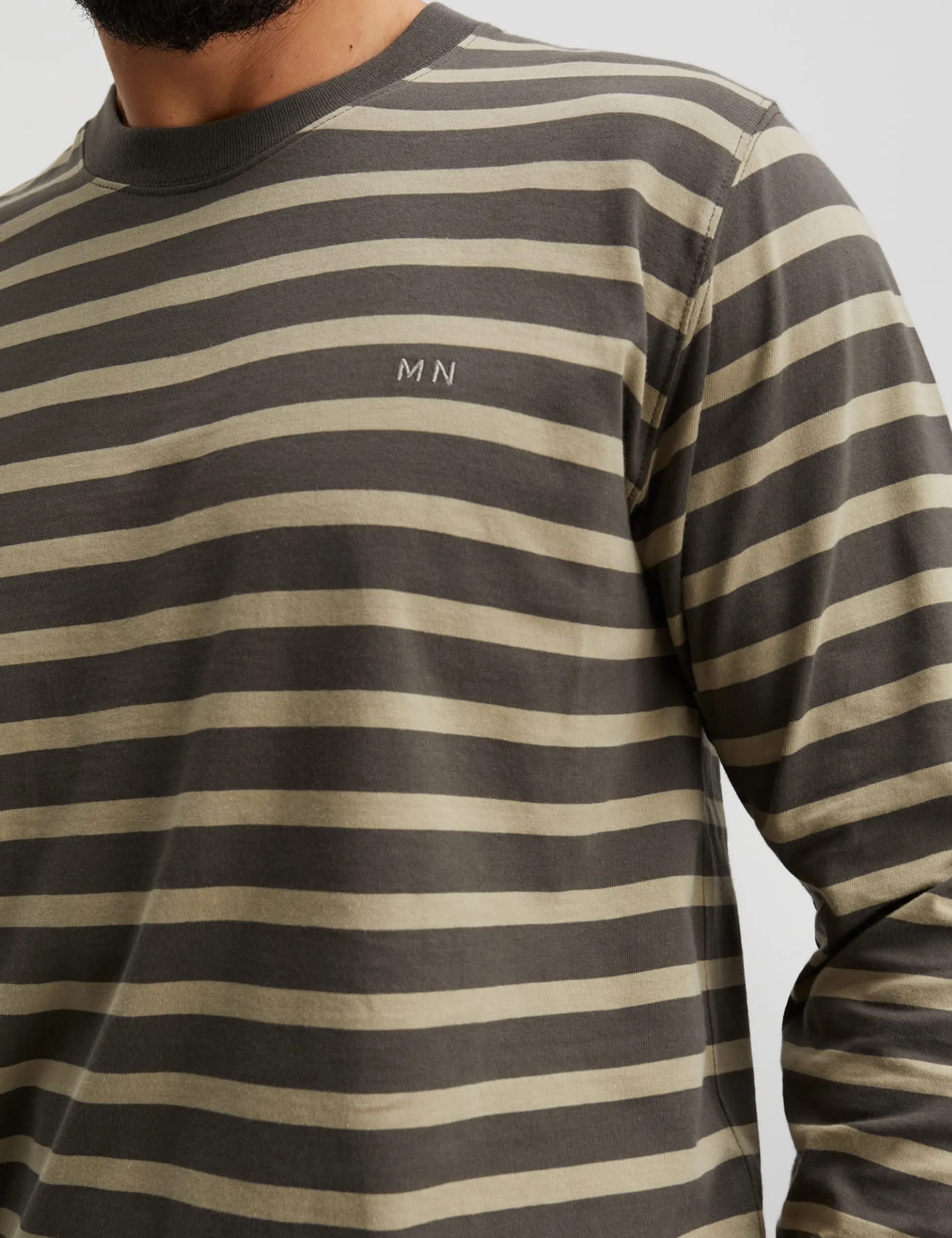 Cotton Jersey Stripe Frode Tee LS
