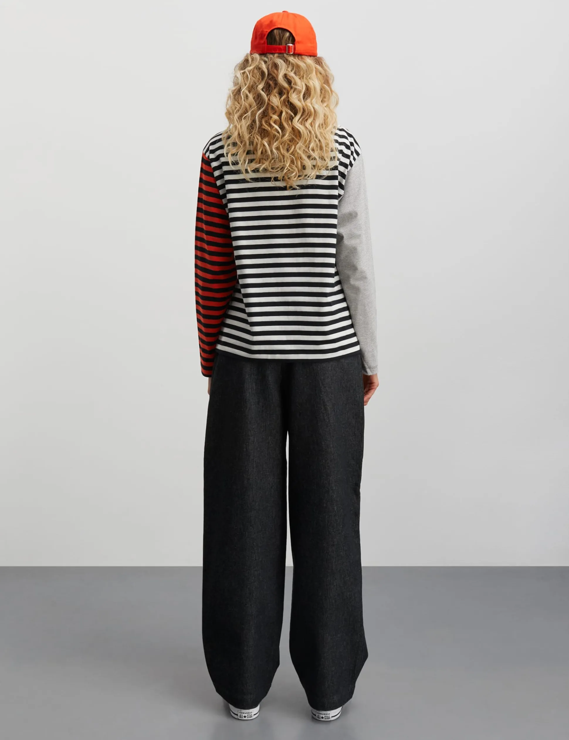 Crisp Jersey Silke Block Tee LS