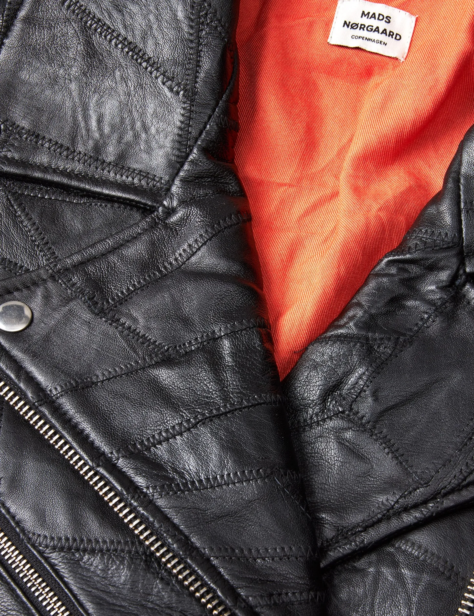 Patch Leather Berline Jacket