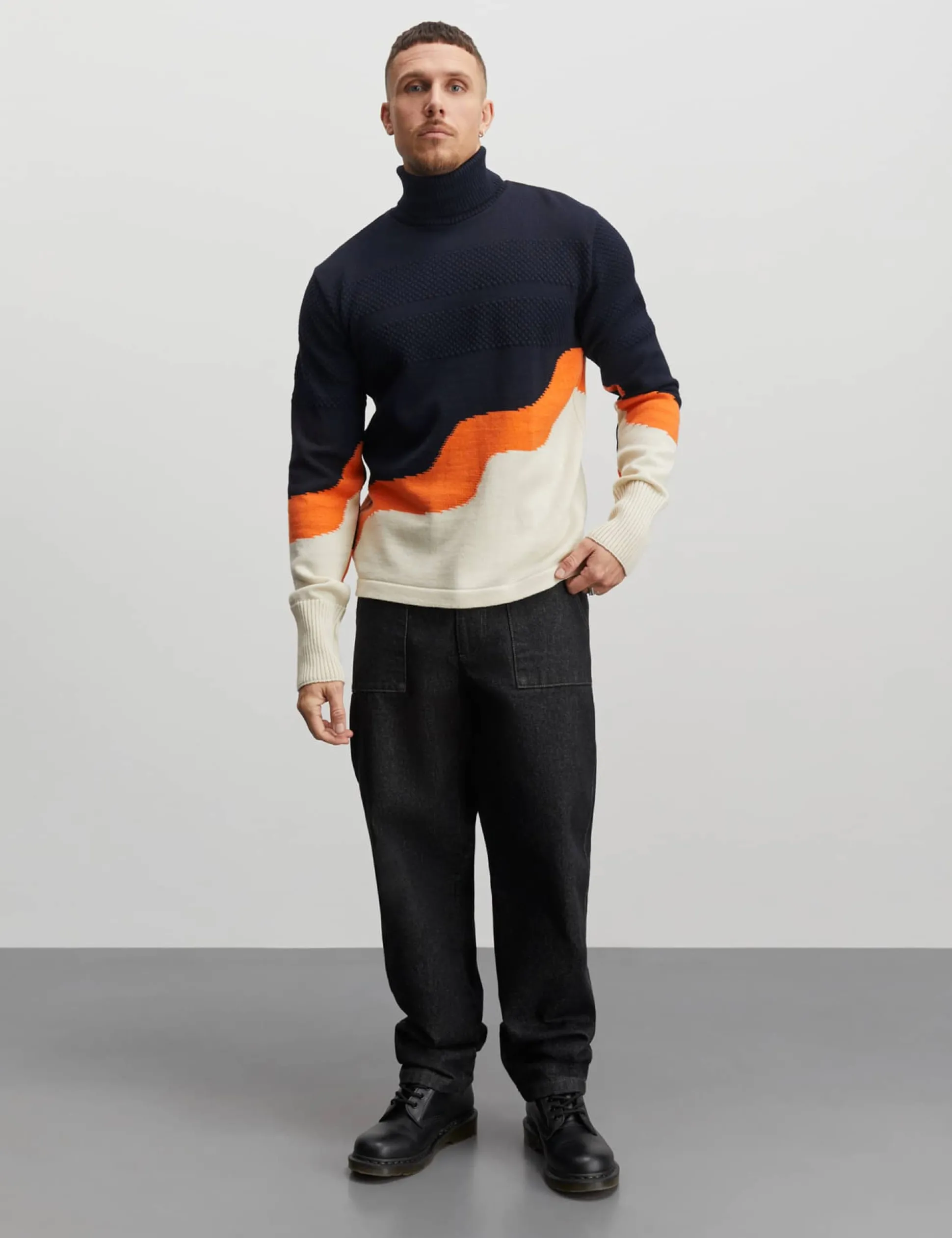 Wool Klemens 3 Colour Knit